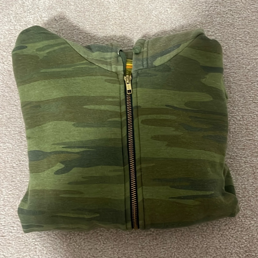 aviator nation camo zip up